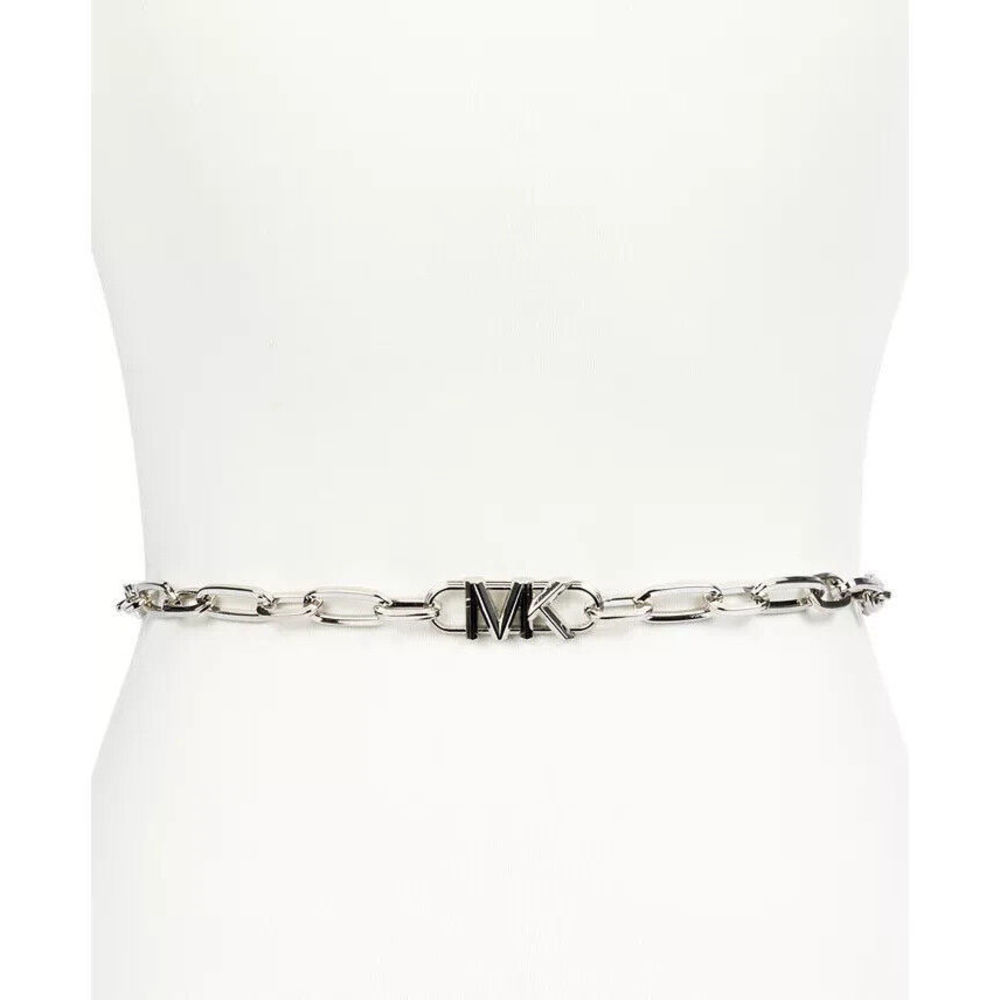 Empire Logo Silver-Tone Chain-Link Belt Large/Extra Large L/XL